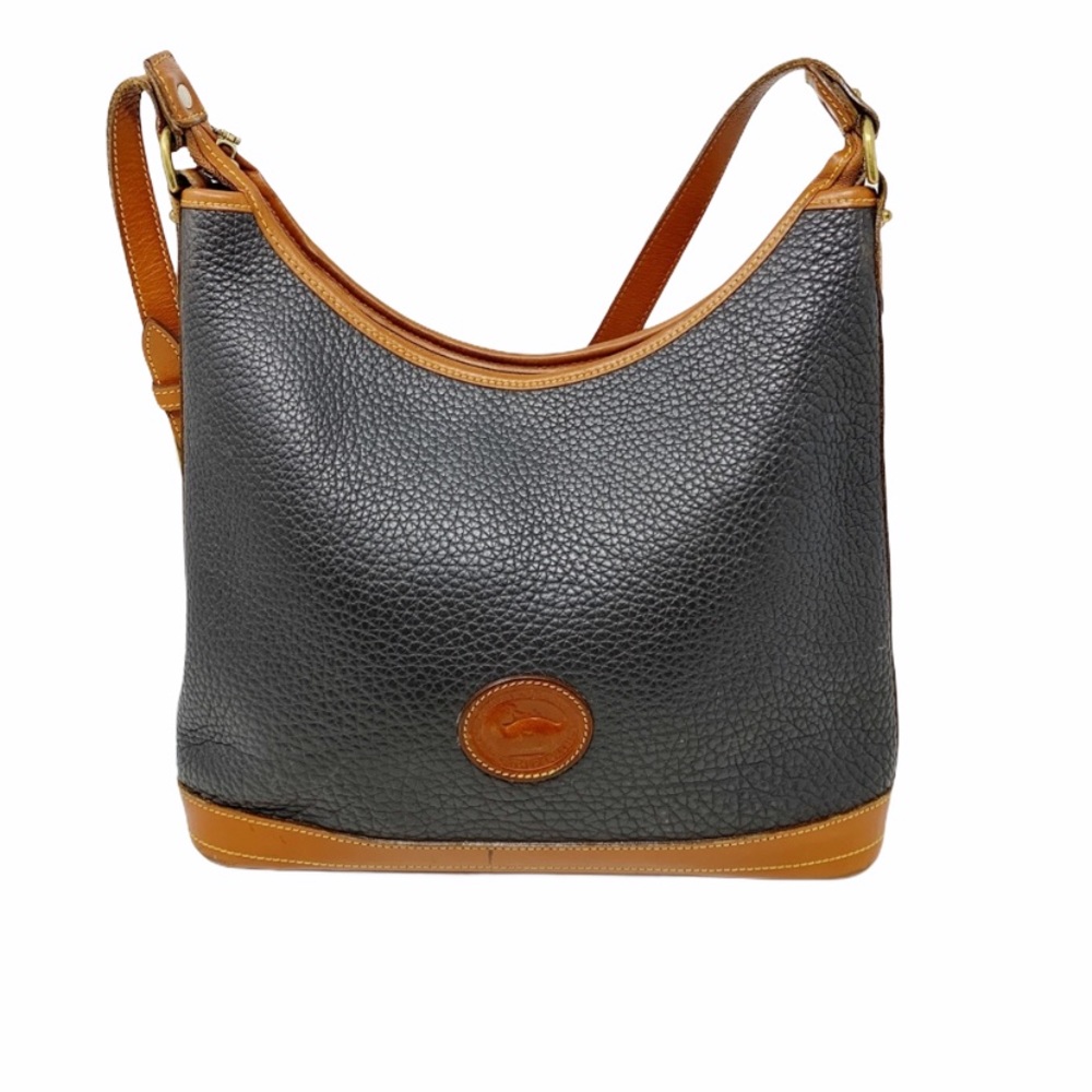VTG Dooney & Bourke Zip-Top Hobo Bag